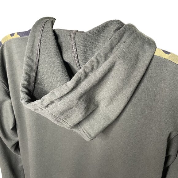 Michael Kors Womens Hoodie Sweatshirt Army Green Camouflage Sleeves Size S u - Picture 11 of 13